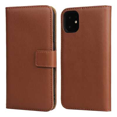 Mobile accessories factory Supplier iPhone 12 Leather Case Plain PU Wallet Case