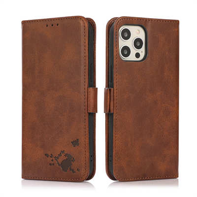 Leather iPhone case manufacturer wallet case magnetic flip mobile cover