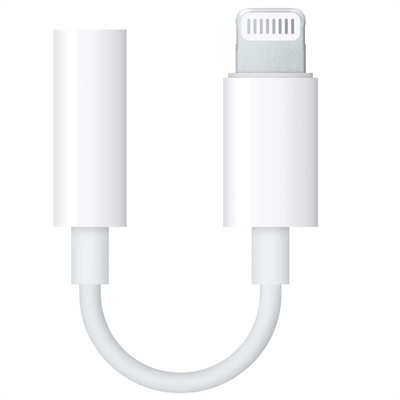 USB Cable white label Lightning to 3.5 mm Headphone Jack Adapter lightning