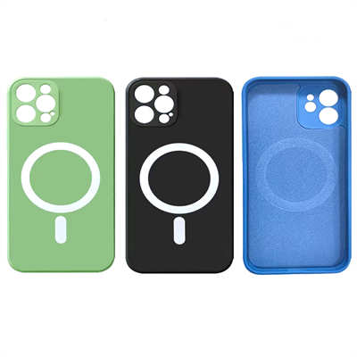 Mobile back cover customized best iPhone 14 liquid silicone MagSafe case