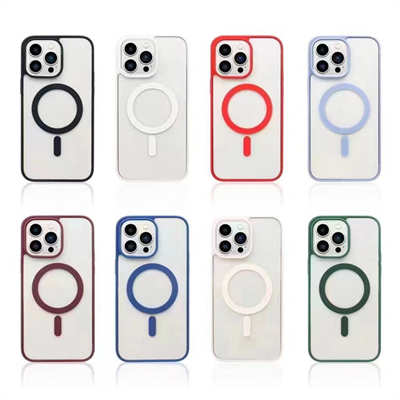 Wholesale clear phone case iPhone 14 matte silicone magsafe case phone cover