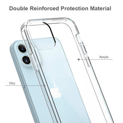 iPhone 12 Pro cover wholesale case Acrylic TPU 2in1 clear case apple accessories