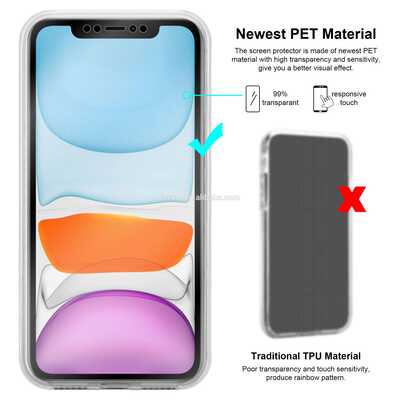 iPhone 12 mini back cover manufaturers clear case 360 protection TPU+PC case