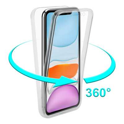 Mobile cases service iPhone 14 Pro transparent case 360° TPU+PC cover