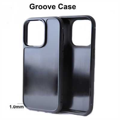Black silicone case munufacturer best case for iPhone 13 PC+TPU groove case