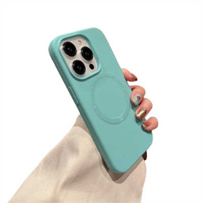 iPhone 13 mini silicone case factory liquid magsafe case back cover