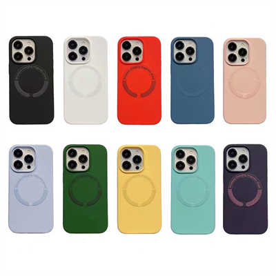 iPhone back cover services 15 plus protective case liquid silicone magsafe case
