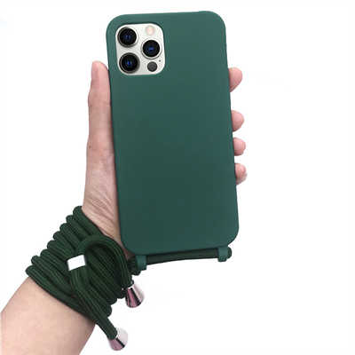 iPhone 13 phone case supplier best silicone lanyard liquid protective case