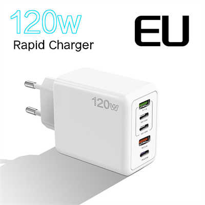 120W apple charger custom multi port charger quick charging USB adapter