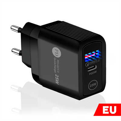 Type c laptop charger produce PD wall charger 25W fast USB charging adapter