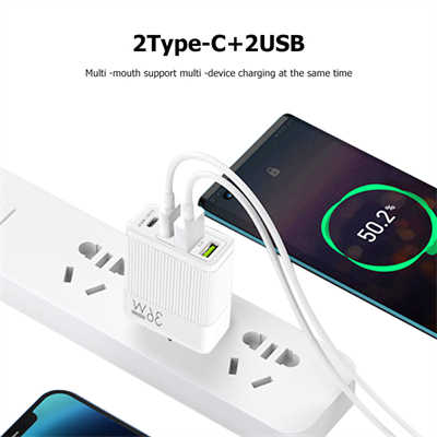 USB fast charger white label PD multiport charger 36W charging adapter