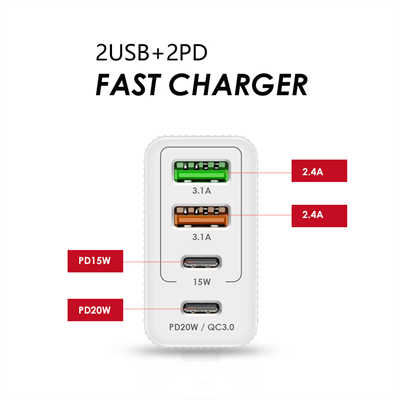 Anbieter ladegeräten USB C multi port 36W USB ladegerät quick charge 3.0