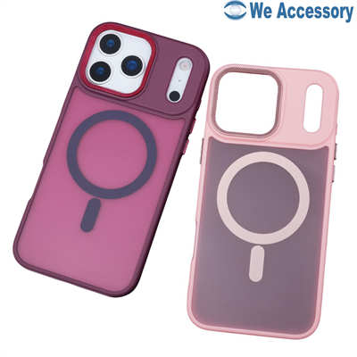 Phone Case Wholesaler iPhone 17 Case TPU+PC 2in1 Colorful Matte Magsafe Case