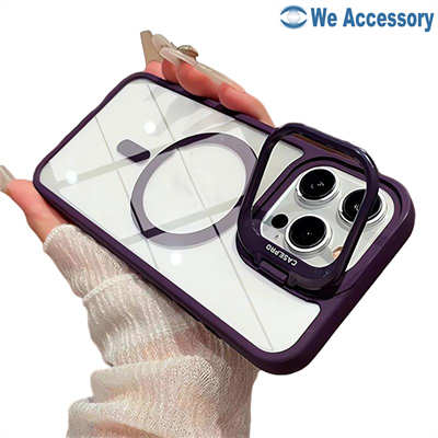 Apple accessories wholesale iPhone 16 MagSafe case with lens frame stand