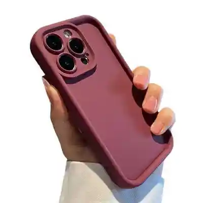 Solid color liquid silicone iPhone 15 case wholesale aesthetic phone case