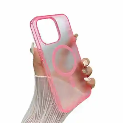 Cute mobile cases companies iPhone 15 matte MagSafe case silicone back cover