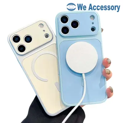 Wholesale iPhone 17 Pro magsafe case candy colorful matte silicone phone cover