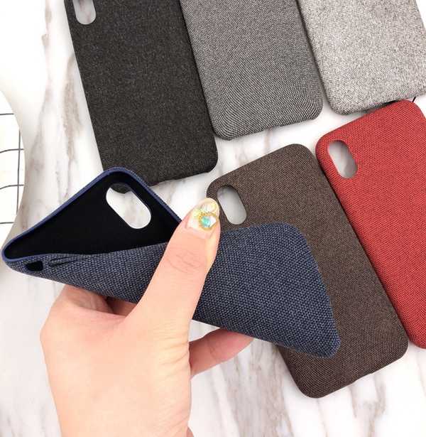 iPhone Xs linen fabric case.jpg
