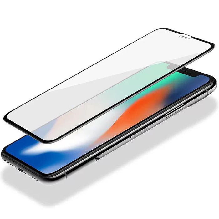 Venta al por mayor 2.5D la impresión de seda completa iPhone Xs max cristal templado