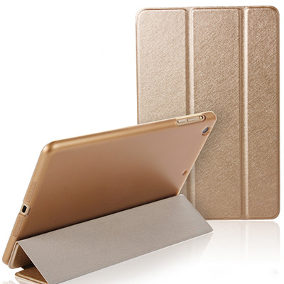 Usine fournir iPad Air étui en cuir de soie coque de support de portefeuille