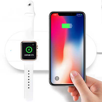 Factory wholesale 2 in 1 for Iwatch & iPhone wireless charging fast charger