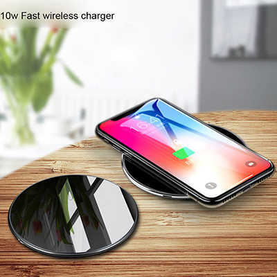 Cell phone accessories supplier 10w QI iPhone Samsung wireless fast charger