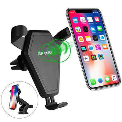 Cheap bulk iphone accessories car holder QI fast charging wireless charger