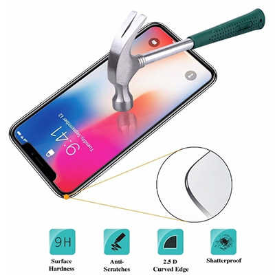 China Distributor Toughed Glass iPhone XR 2.5D Curved Edge Screen Protector