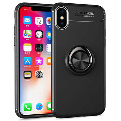 Phone case design supplier iPhone Xs 360 rotating finger ring case magnetic