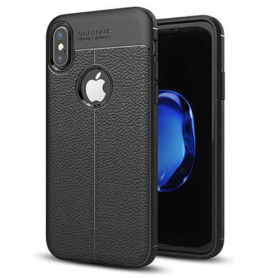 Phone Case distributors litchi pattern soft TPU shockproof case iPhone X Case
