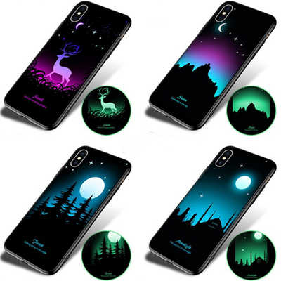 Supply dark luminous night light phone accessories durable iPhone Xs Max case 