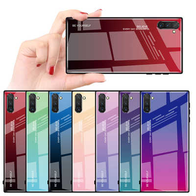 Mejor accesorios para teléfonos Samsung al por mayor China fundas cristal templado Samsung Note 10