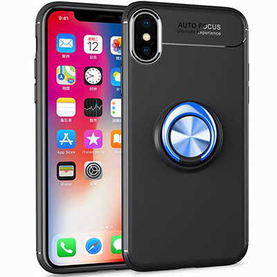 Wholesale 2 in 1 magnetic car mount iPhone XR/ Xs Max ring holder case