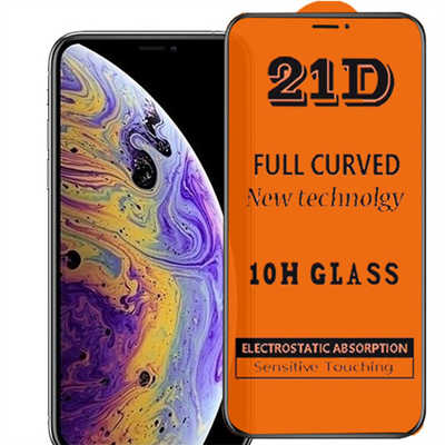 China factory wholesale mobile phone screen protector iphone 11 21D glass screen protector