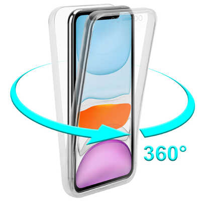 Handy Zubehör Lieferant 360 Schutz Transparente Silikon Hülle für iPhone 12