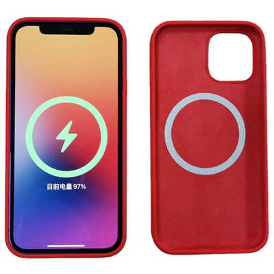 Handyhüllen Hersteller China iPhone 12 Flüssige Silikon Hülle mit Magsafe Magnet Hülle