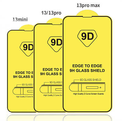 Screen Protector Vendor iPhone 13 9D Full Cover Tempered Glass Screen protector
