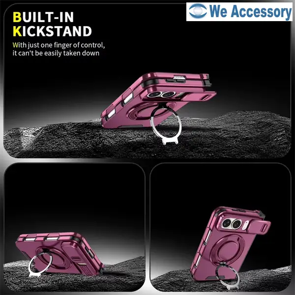 iPhone Duo Stand Case with sliding camera cover and 360 degree magnetic ring