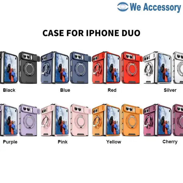 Funda para iPhone Duo con soporte y anillo magnético de 360°