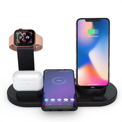 Wholesale 6 in 1 wireless charging station multi-purpose charging dock fast charger