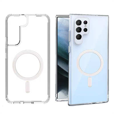 Accessoires téléphone en gros Coque Samsung S22 magsafe transparente Coque transparente