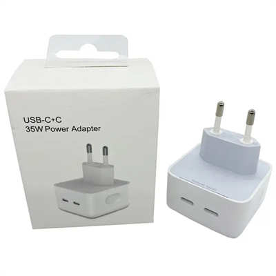 iPhone Charger Wholesale PD 35W Dual USB-C Ports Charger dual Port fast wall charging