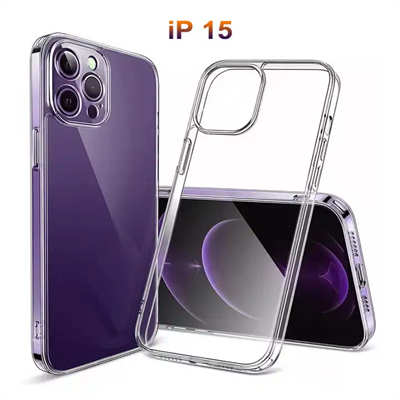 Mobile Phone Accessories Wholesale iPhone 15 Crystal Clear Case Silicone Case