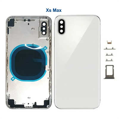 iPhone Xs Max rückseite handy ersatzteile großhandel backcover mit mittlerem rahmen 