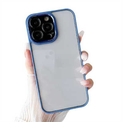 iPhone case design new iPhone 15 case with metal lens protection circle