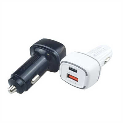 Cell phone accessories suppliers car charger dula port fast car charging