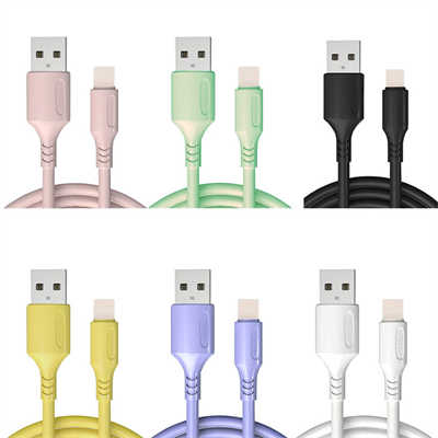 Wholesale colorful iPhone cable lightning cable fast charging USB data cable