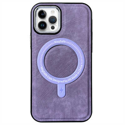 Wholesale phone accessories iPhone 15 magsafe leather case colorful magsafe case