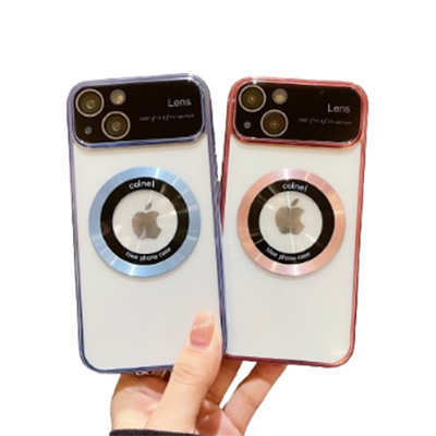 Cell phone accessories wholesale iPhone 15 case electroplated magnetic phone case