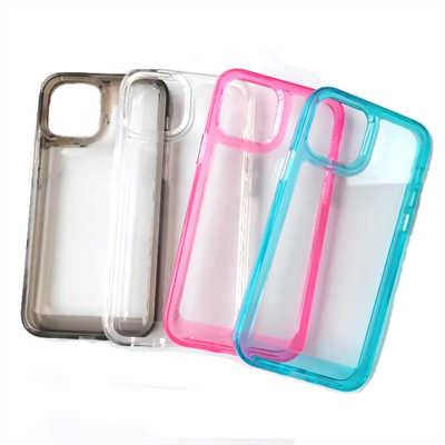Phone case suppliers Wholesale Acrylic and TPU 2in1 iPhone 15 case